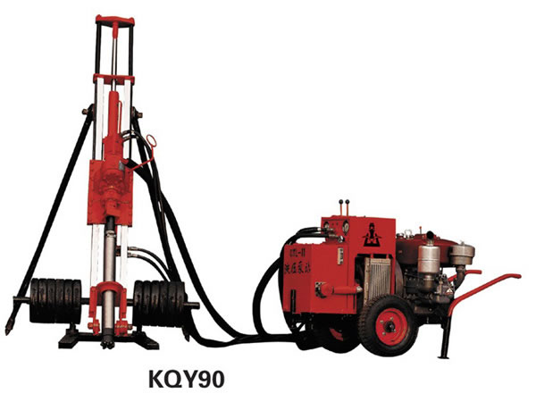 Пневмогидравлическая буровая установка KQY90